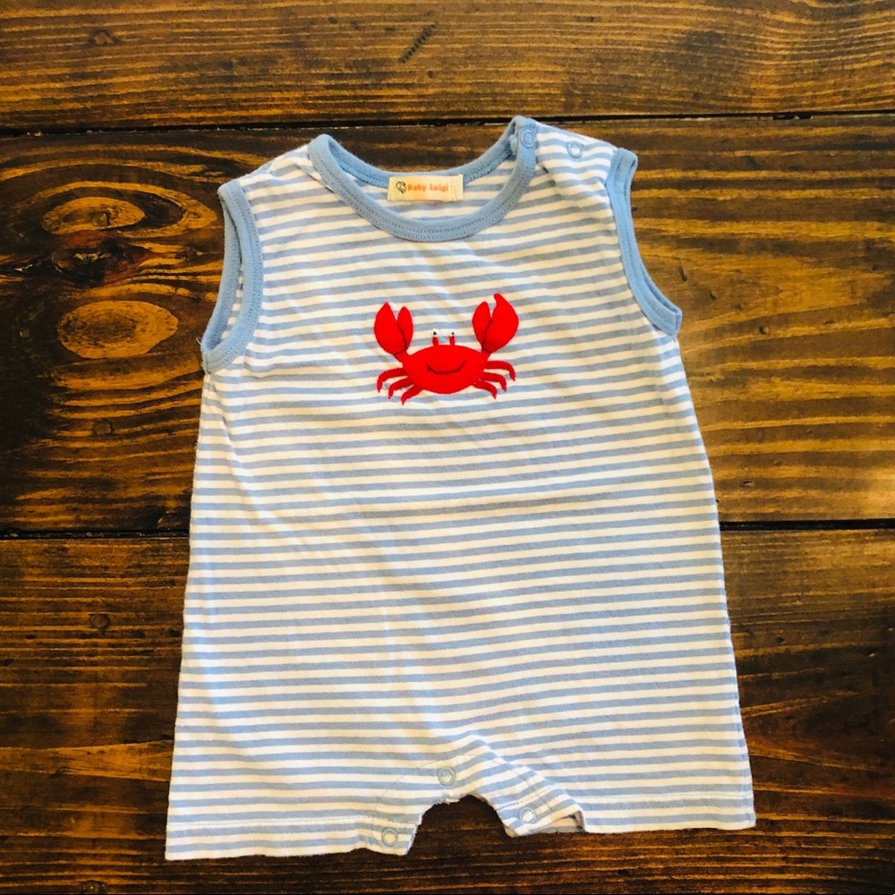 Baby Luigi 12 month boy bubble romper